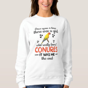 Conure Girl Gift Sun Conure Lover Parrot Eigentüm Sweatshirt