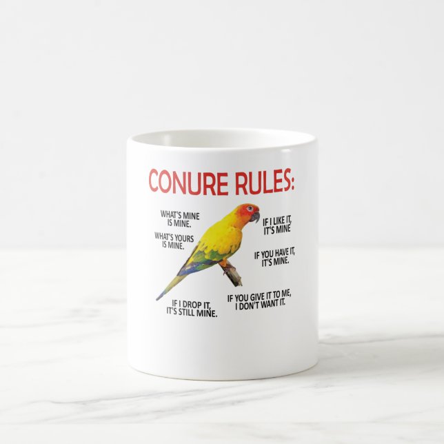 Conure Owner Conure Lover Parrot Bird Sun Conture Kaffeetasse (Mittel)