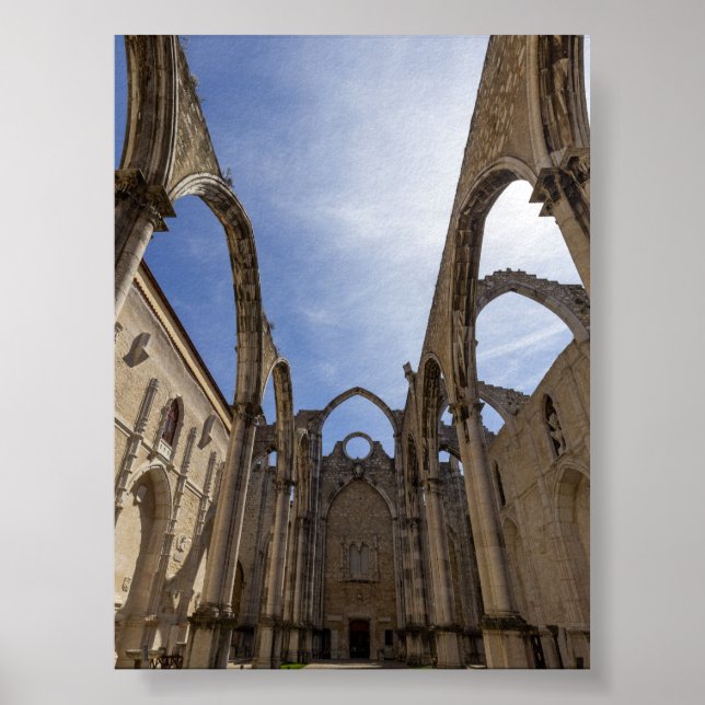 Convento do Carmo in Lisbon Poster (Vorne)