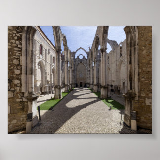 Convento do Carmo in Lissabon Poster