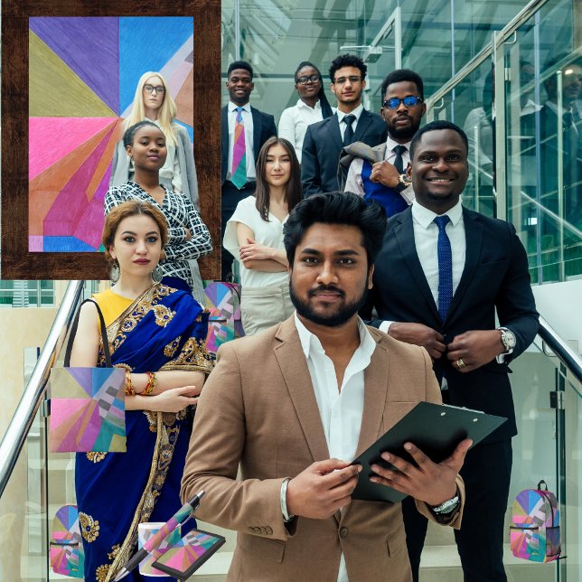 "Converge" Seidenpapier (Get the full “Converge” collection at: https://bit.ly/SmartArtIIZazzle. )