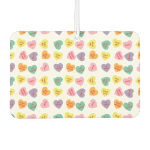 Conversation Candy Hearts Car Air Freshener Autolufterfrischer