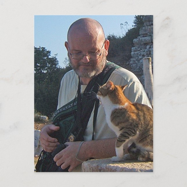 Conversation de chat dans Ephesus Carte postale (Devant)