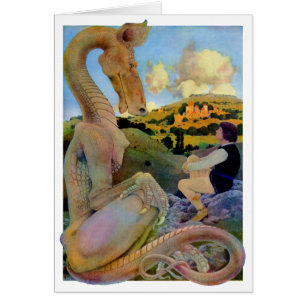 Conversation de Maxfield Parrish avec un dragon