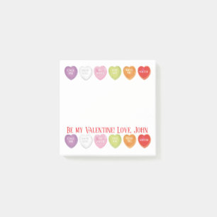 Conversation Hört Personalisierten Beitrag, den es Post-it Klebezettel