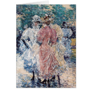 "Conversation sur l'avenue" de Hassam - Carte