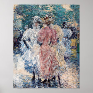 "Conversation sur l'avenue" de Hassam - Poster