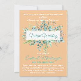 Conversation vidéo Mariage virtuel Invitations en 