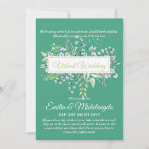 Conversation vidéo Mariage virtuel Invitations en 