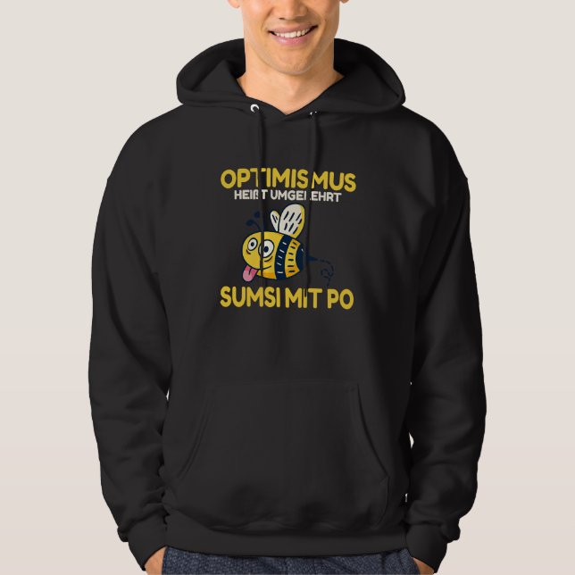 Conversely, backprint optimism means Sumsi with Po Hoodie (Vorderseite)
