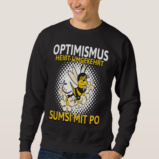 Conversely, backprint optimism means Sumsi with Po Sweatshirt (Vorderseite)