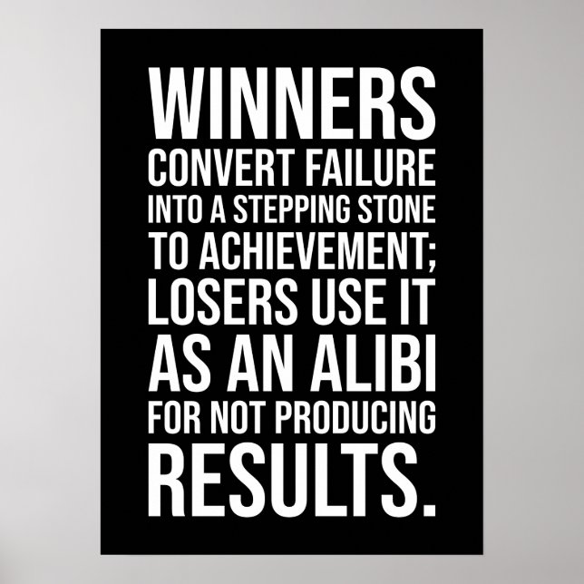 Convert Failure Into A Stepping Stone To Success Poster (Vorne)