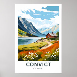 Convict California Travel Print Poster