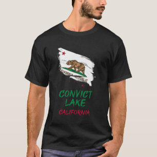 Convict Lake Kalifornien Farbe Spritzer Flagge Vac T-Shirt
