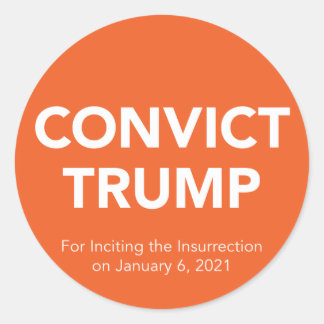 CONVICT? TRUMP-Aufkleber Runder Aufkleber