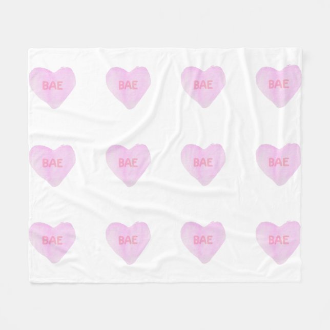 Convo Heartz Bae Medium Fleece Blankon (Vorderseite (Horizontal))