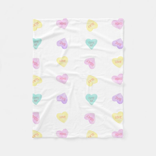 Convo Heartz Slang Fleece Wasserfarbe Kleine Lücke (Vorderseite)