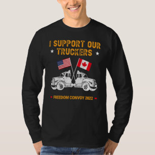 Convoy 2022 TRUC: Amerikanische Flagge - Kanada T-Shirt