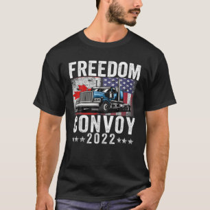 Convoy 2022 TRUC: Amerikanische Flagge - Kanada T-Shirt