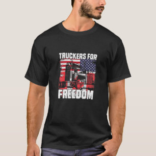 Convoy 2022 TRUC: Amerikanische Flagge - Kanada T-Shirt