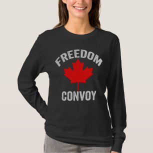 Convoy Freedom Canadian Trucker Gift T-Shirt