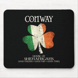 Conway Nachname Familie Irland Irische Familie von Mousepad