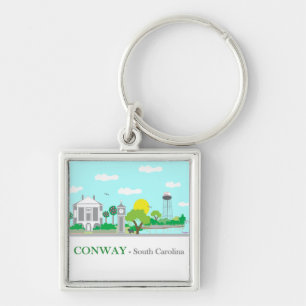 Conway, SC - Charming Schlüsselanhänger