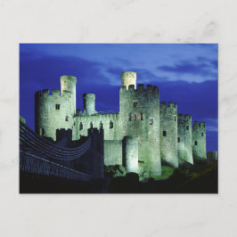 Conwy Castle, Gwynedd, Wales Postkarte