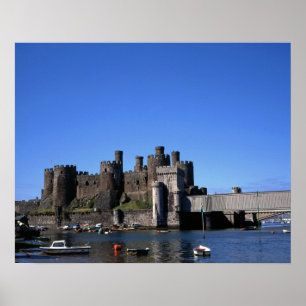Conwy Castle Nordwales Postkarte Poster