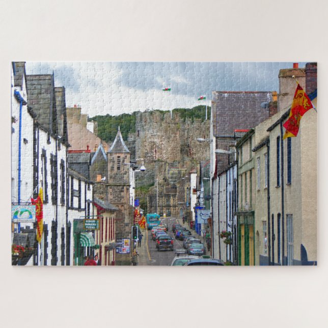 Conwy Street and castle, Wales (Horizontal)