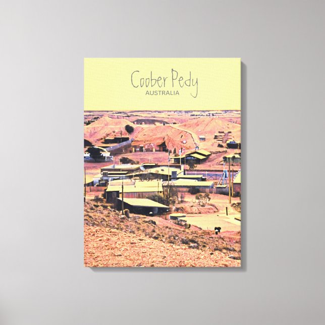 Coober Pedy Minenort Australien Reise Leinwanddruck (Vorderseite)