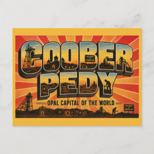 Coober Pedy Opal-Hauptstadt der Welt Postkarte