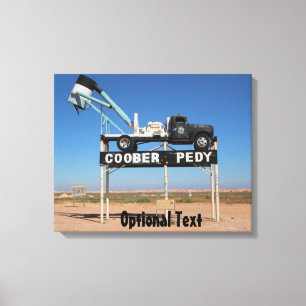 Coober Pedy Outback Australia Souvenir Foto Leinwanddruck