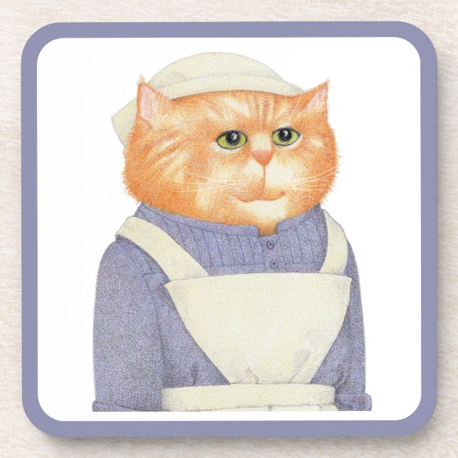 COOK CAT Hartkunststoff-Untersetzer Getränkeuntersetzer (Vorderseite)