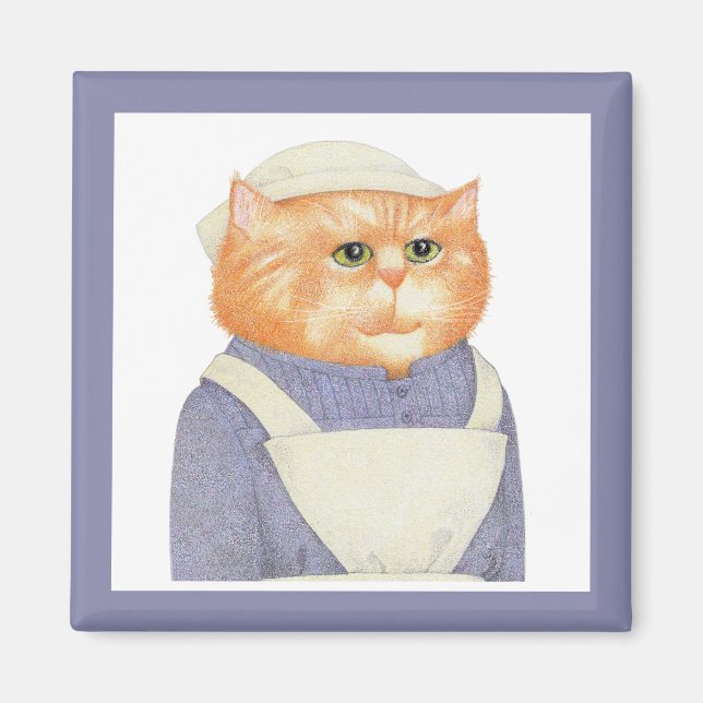 COOK CAT Square Magnet (Vorne)