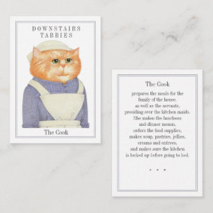 COOK CAT Trading Card Mitteilungskarte