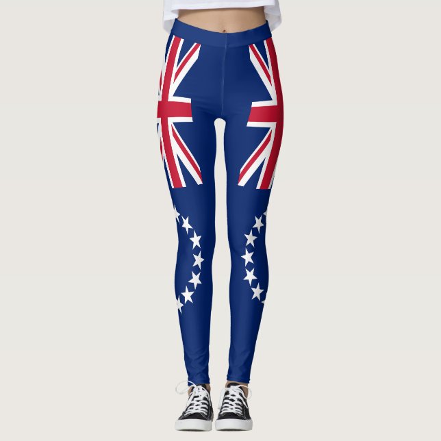 Cook Islands Flag Leggings (Vorderseite)
