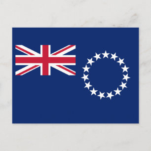 Cook Islands Flag Postkarte
