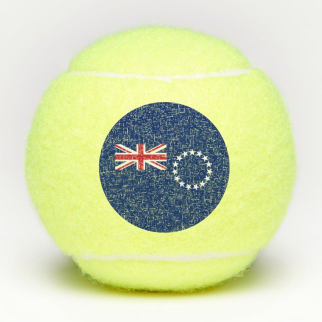 Cook Islands Flag Tennisbälle (Vorderseite)