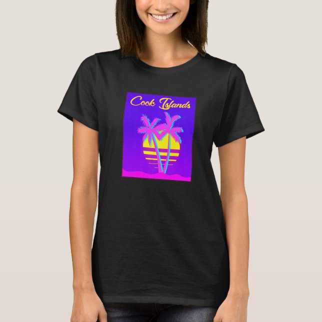Cook Islands Travel Summer Vacacation Beach T-Shirt (Vorderseite)