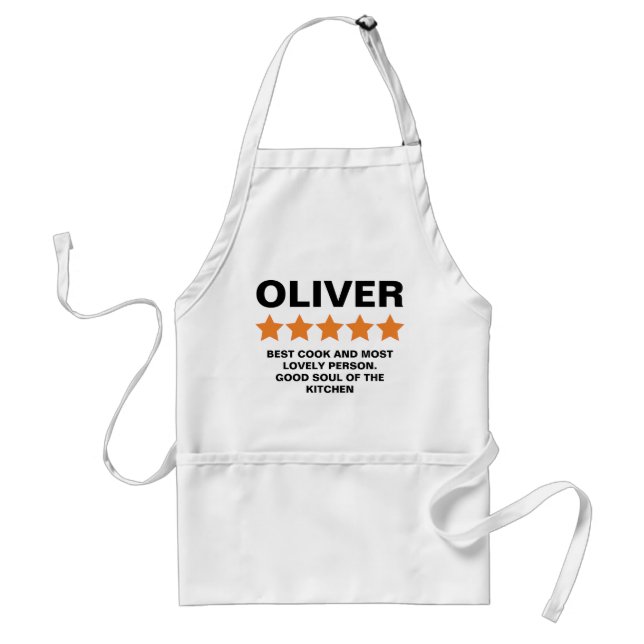 Cook Koch Geschenk 5 Sterne Review Benutzerdefinie Schürze (Vorne)