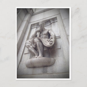 Cook Landkreis Gebäude Statue Postkarte