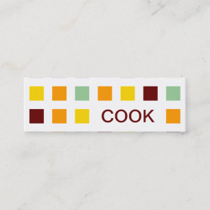 COOK (Mod-Quadrate) Mini Visitenkarte