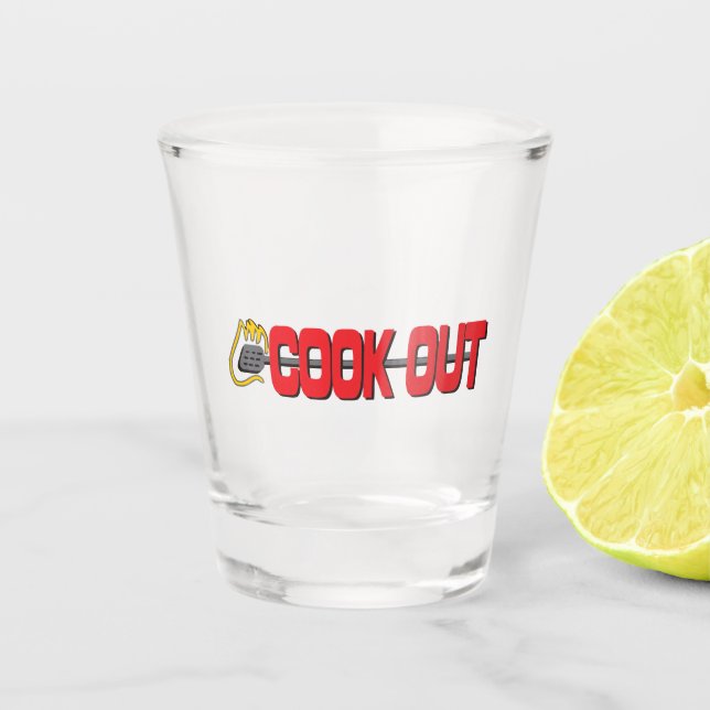 Cook Out (Restaurant) Schnapsglas (Vorderseite)
