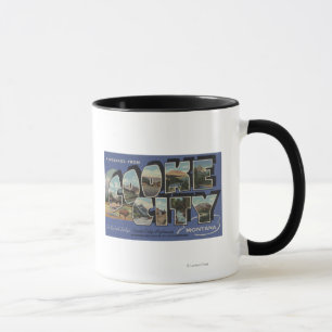 Cooke Stadt, Montana - große Buchstabe-Szenen Tasse