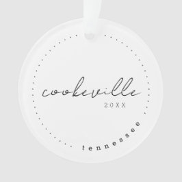 Cookeville Tennessee TN Travel Vereinigte Staaten Ornament