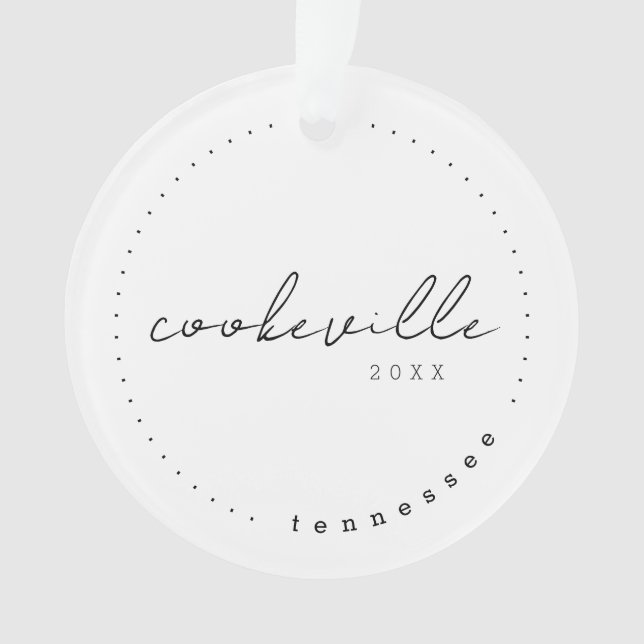 Cookeville Tennessee TN Travel Vereinigte Staaten Ornament (Vorderseite)