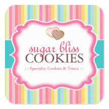 Cookie and Dessert - Verpackungs-Aufkleber