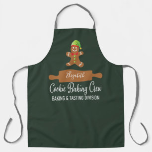 Cookie Backen Crew Funny Green Weihnachten Schürze