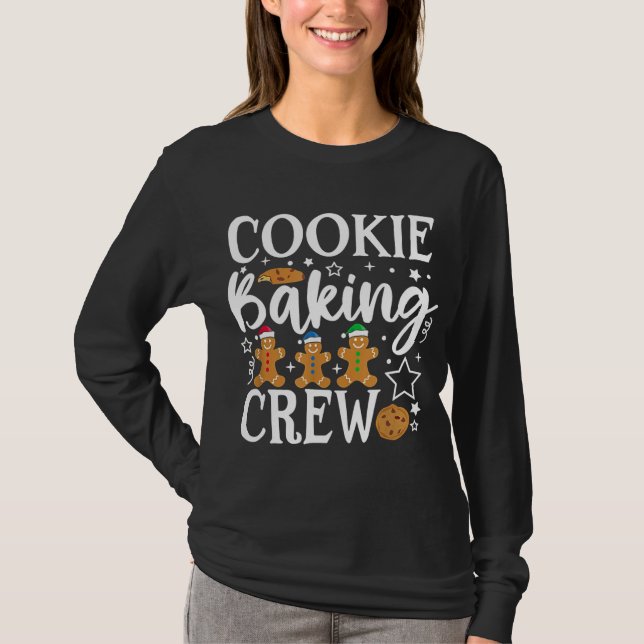 Cookie Backen Crew Funny Group Matching Weihnachte T-Shirt (Vorderseite)